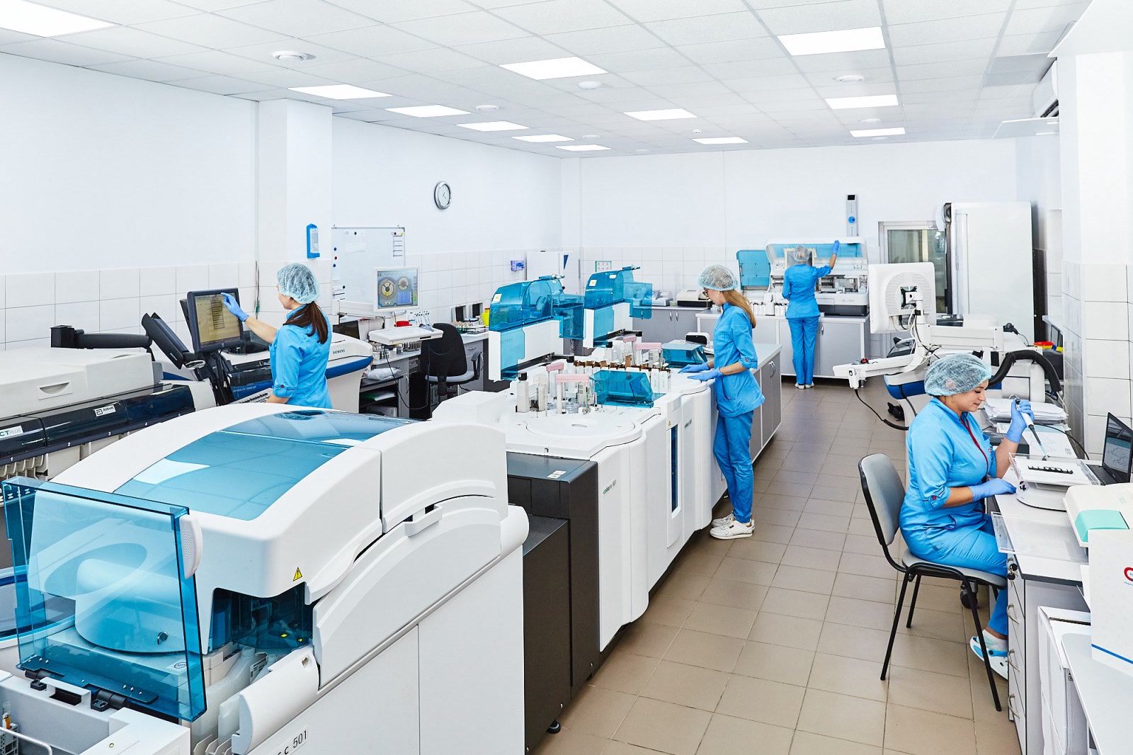 Scientists working in a laboratory